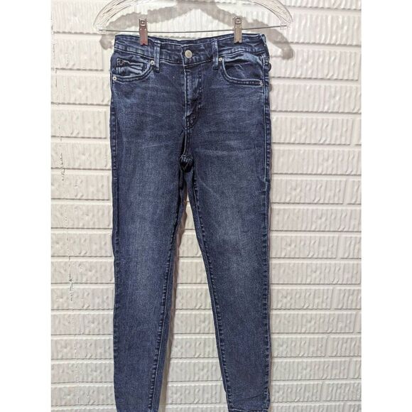 True Religion Women's Blue Dark-Wash Jennie Curvy Mid-Rise Denim Jeans Size 28 - Picture 5 of 9